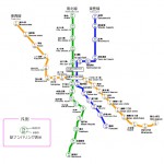 札幌の地下鉄路線図